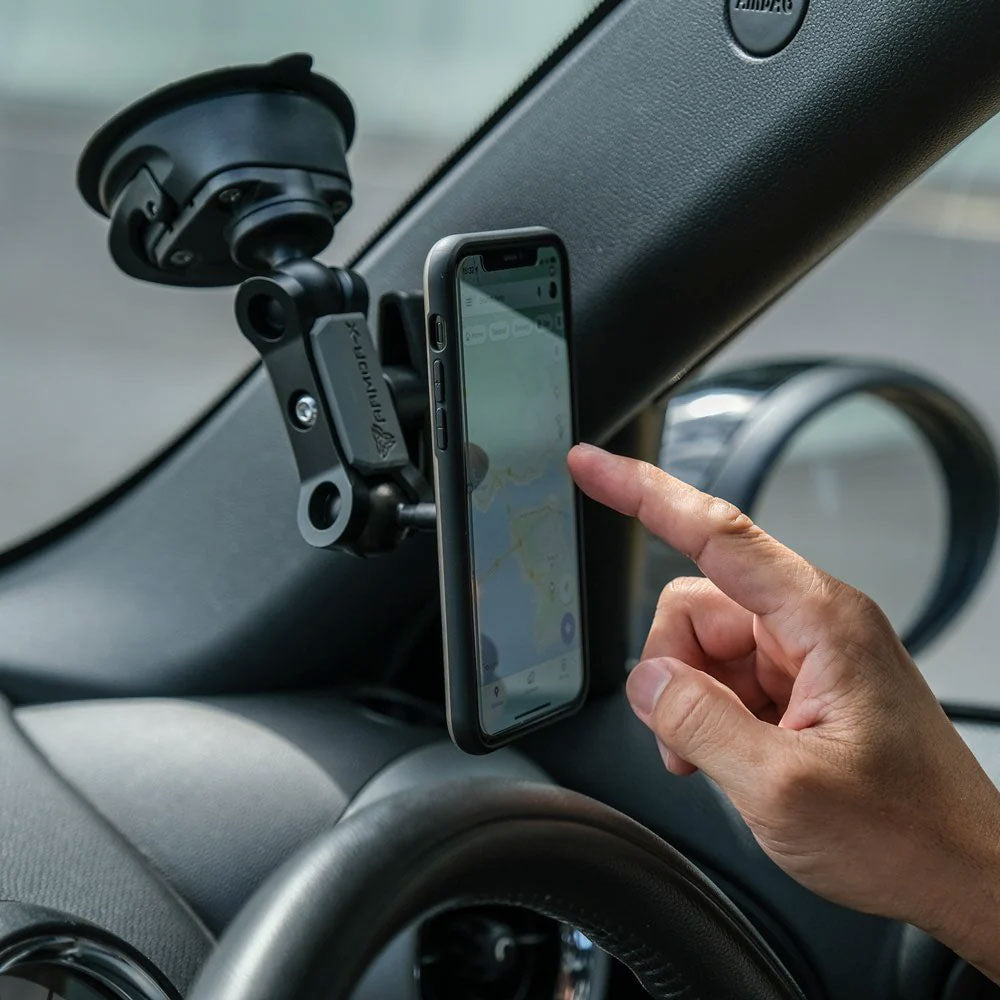 ARMOR-X Magnetic Phone Holder with 1 inch ball head.