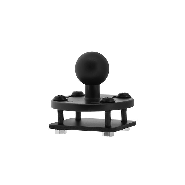 ARMOR-X Drill-Down Dashboard Mount Base with Backing Plate. Designed to withstand constant vibration and heavy daily use, this drill-down dashboard mount base is ideal for vehicles with removable panels, including trucks, utility vehicles, motorhomes, and more.