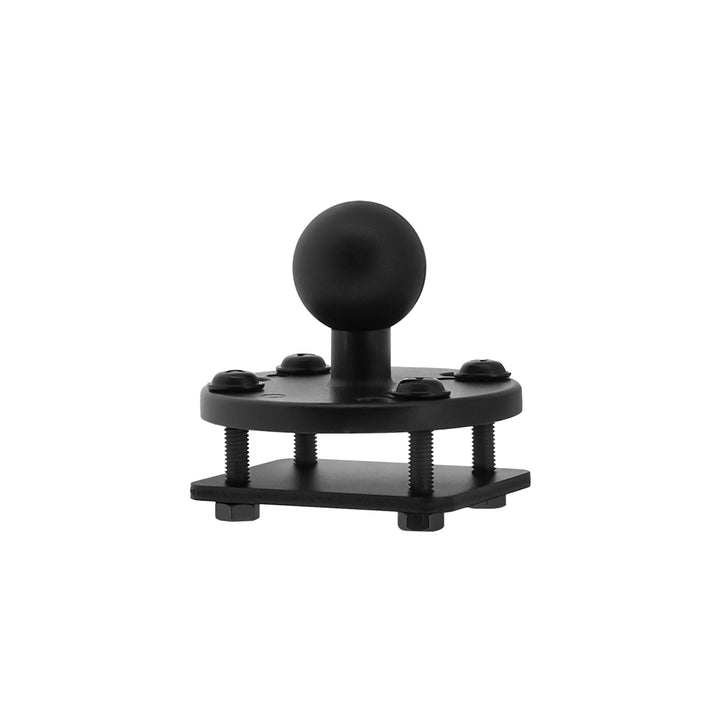 ARMOR-X Drill-Down Dashboard Mount Base with Backing Plate. Designed to withstand constant vibration and heavy daily use, this drill-down dashboard mount base is ideal for vehicles with removable panels, including trucks, utility vehicles, motorhomes, and more.