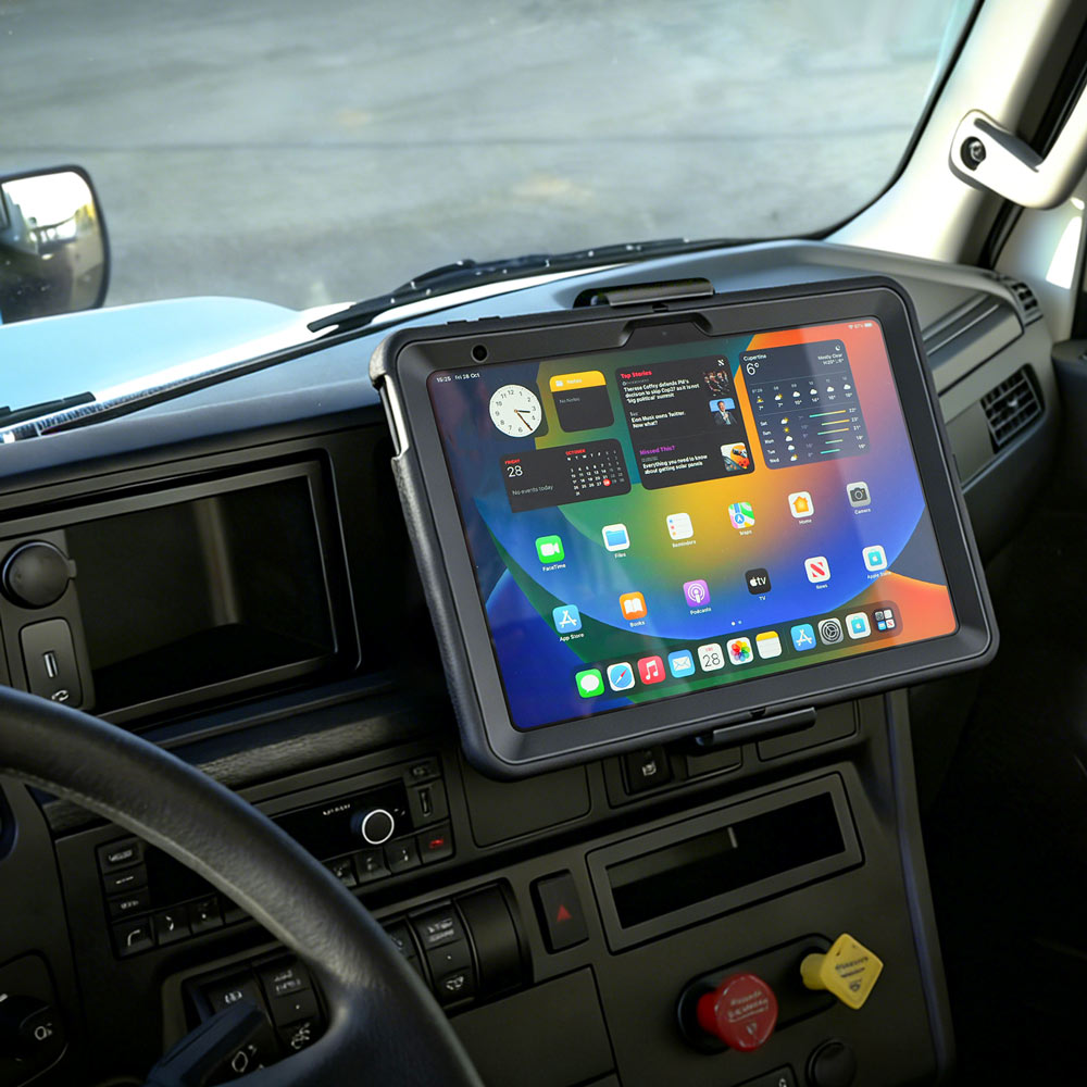 P66UT | Drill-Down Dashboard Universal Mount with Backing Plate | Design for iPad, Galaxy Tab & Tablet