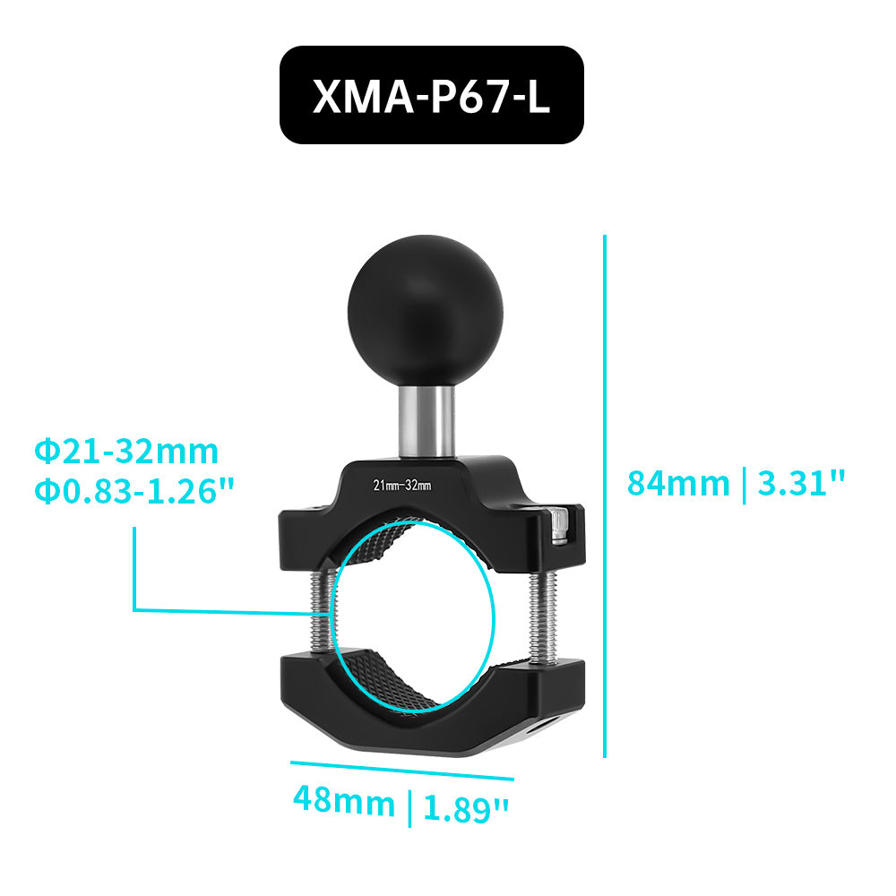 XMA-P67 | Bar Clamp Mount Base | ⌀10-32mm