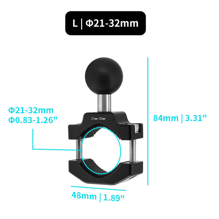 P67UP | Bar Clamp Universal Mount | ⌀10-32mm | Design for Phone