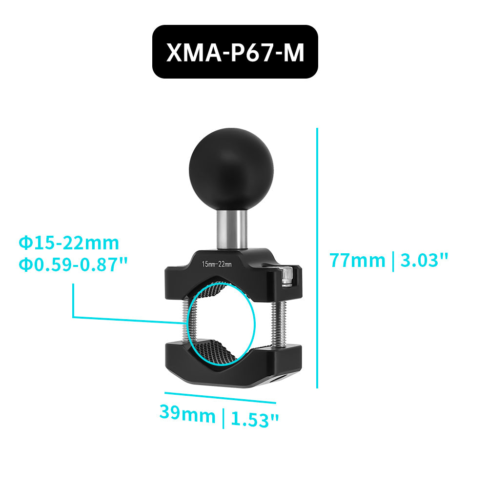 XMA-P67 | Bar Clamp Mount Base | ⌀10-32mm