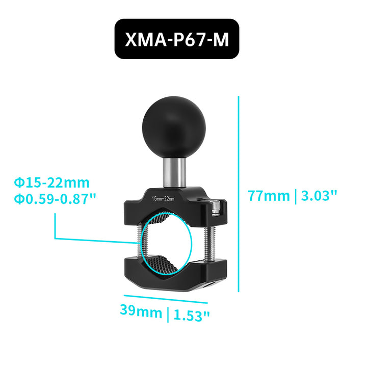 XMA-P67 | Bar Clamp Mount Base | ⌀10-32mm