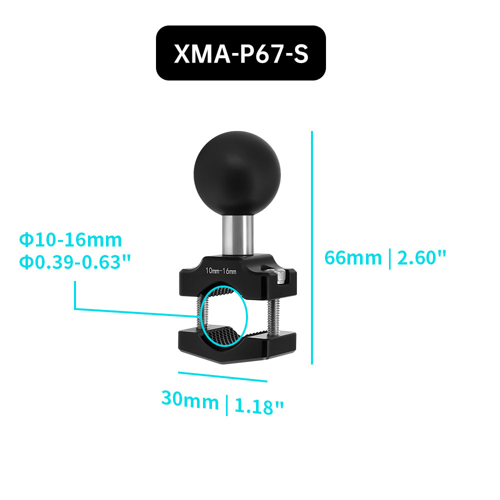 XMA-P67 | Bar Clamp Mount Base | ⌀10-32mm