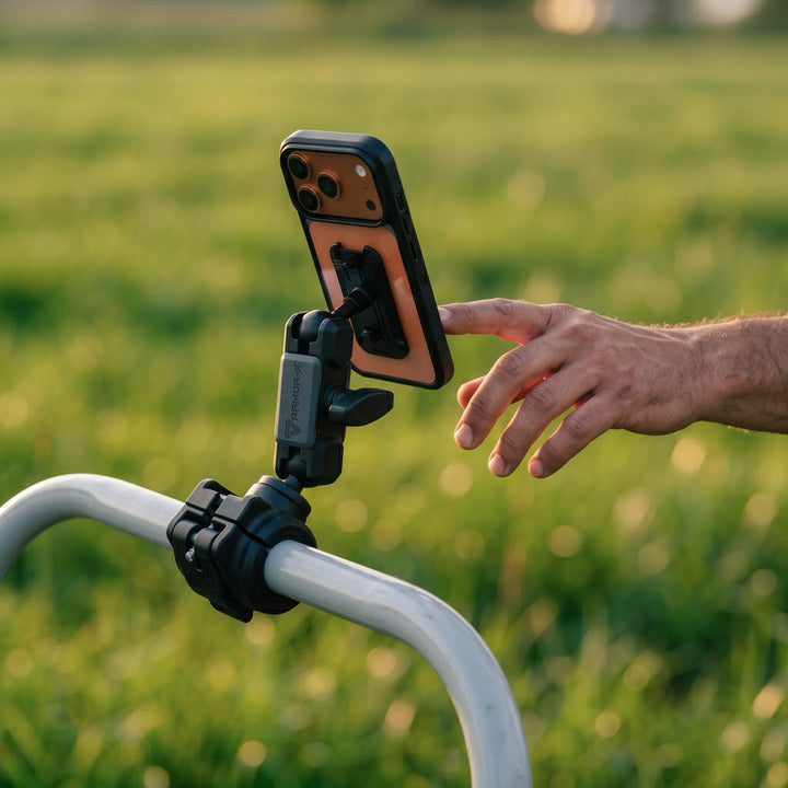 P68K | Quick Release Roll Bar Mount | ⌀25-32.5mm | ONE-LOCK for Phone