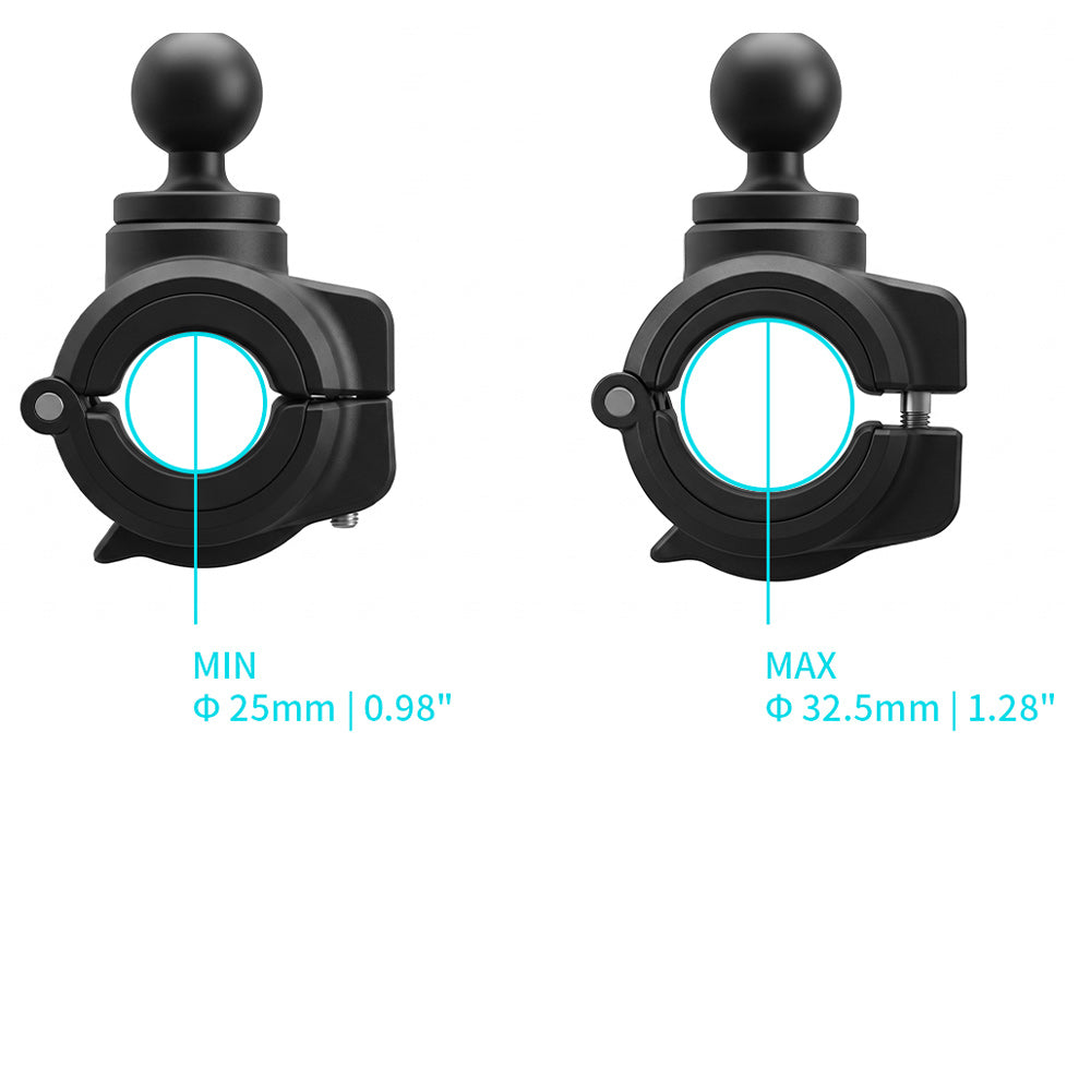 P68K | Quick Release Roll Bar Mount | ⌀25-32.5mm | ONE-LOCK for Phone