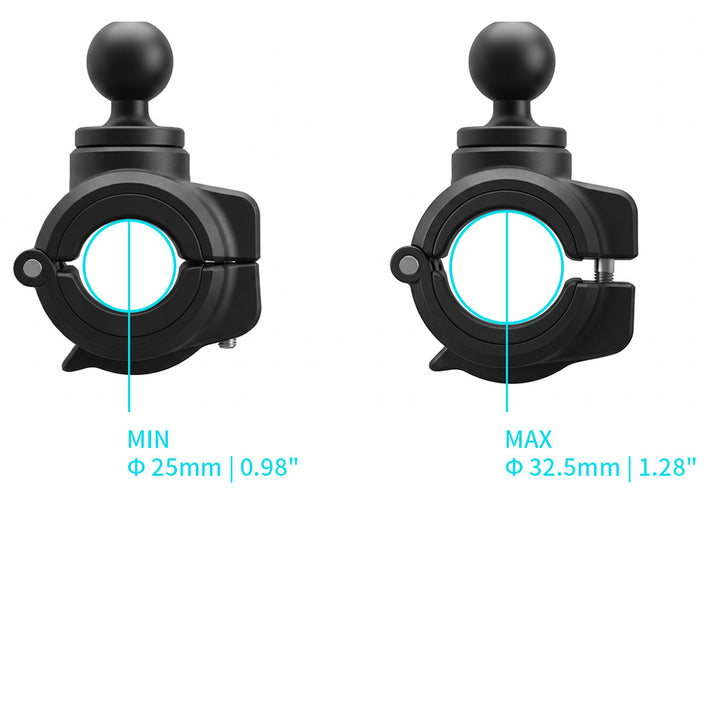 P68K | Quick Release Roll Bar Mount | ⌀25-32.5mm | ONE-LOCK for Phone