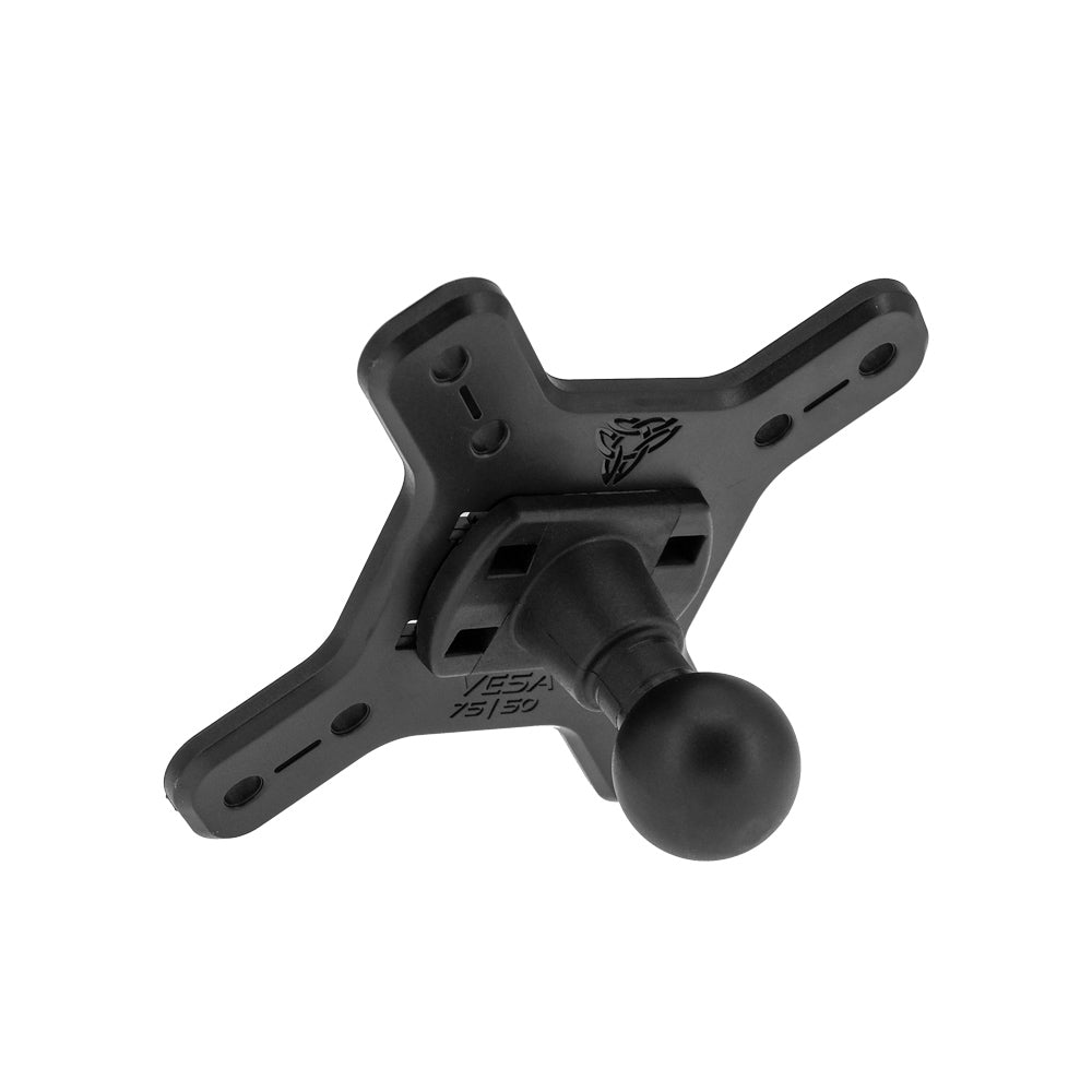 ARMOR-X ( 75x75mm | 50x50mm ) VESA Adapter Plate with 1-inch Ball.