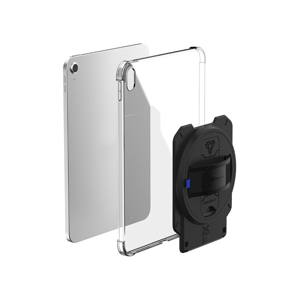 ARMOR-X T-Mobile REVVL Tab 4 corner protection case with X-DOCK modular eco-system.