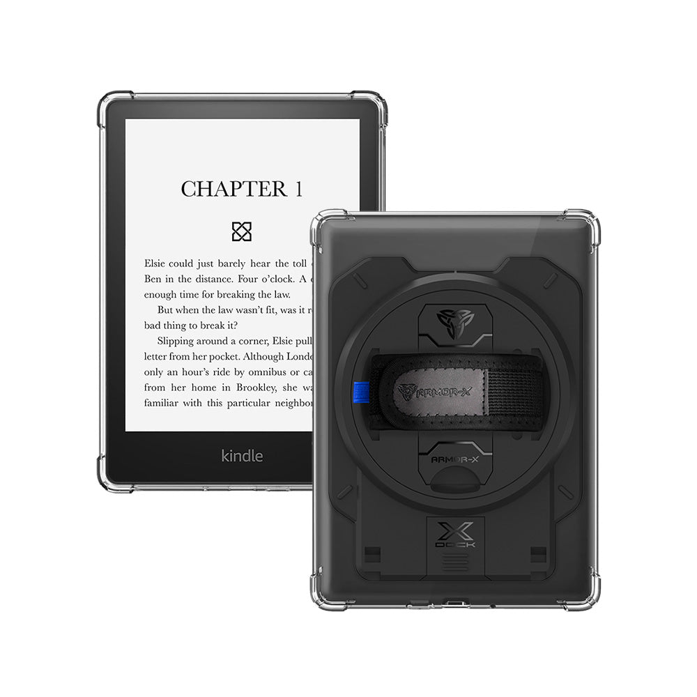 ARMOR-X Amazon Kindle Paperwhite 5 2021 4 corner protection case with X-DOCK modular eco-system.