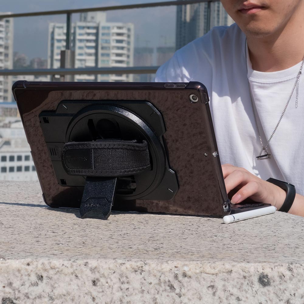 ARMOR-X iPad Pro 12.9 ( 4th / 5th / 6th Gen. ) 2020 / 2021 / 2022 case With the rotating kickstand, you could get the watching angle and typing angle as you want.