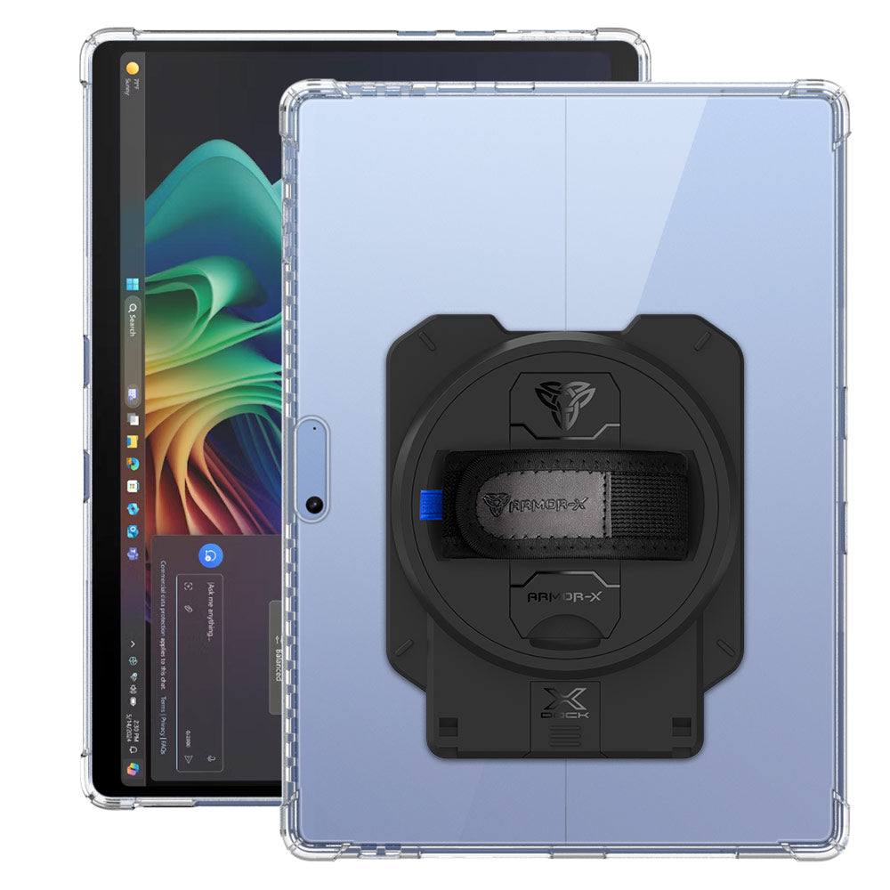 ARMOR-X Microsoft Surface Pro 13-inch Copilot+ PC 4 corner protection case with X-DOCK modular eco-system.