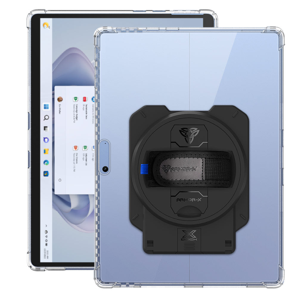 ARMOR-X Microsoft Surface Pro 11 / 10 / 9 / 8 4 corner protection case with X-DOCK modular eco-system.