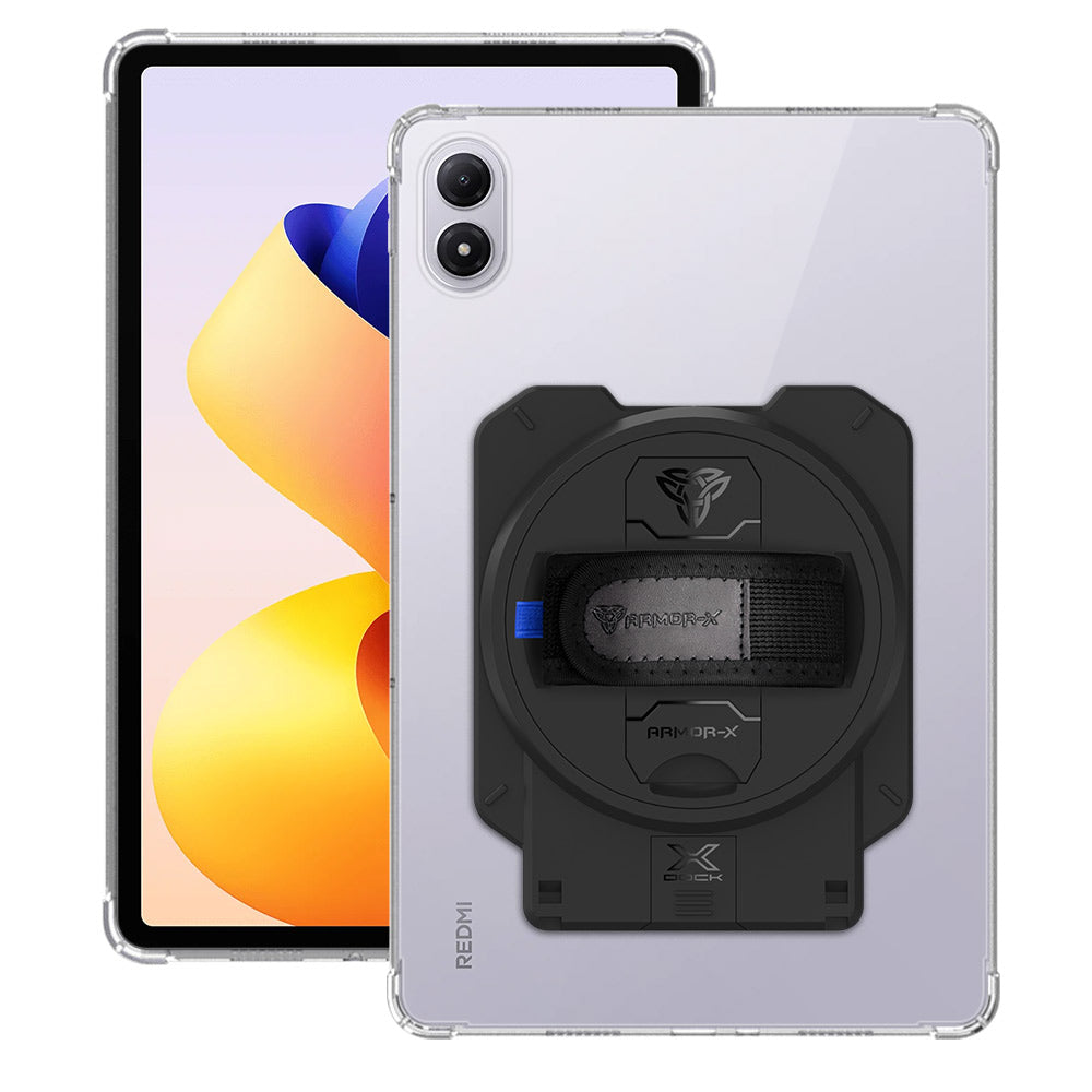 ARMOR-X Xiaomi Redmi Pad 2 Pro 4 corner protection case with X-DOCK modular eco-system.