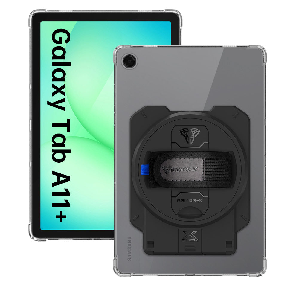 ARMOR-X Samsung Galaxy Tab A11+ A11 Plus ( 11" ) SM-X230 / SM-X235 / SM-X236 4 corner protection case with X-DOCK modular eco-system.
