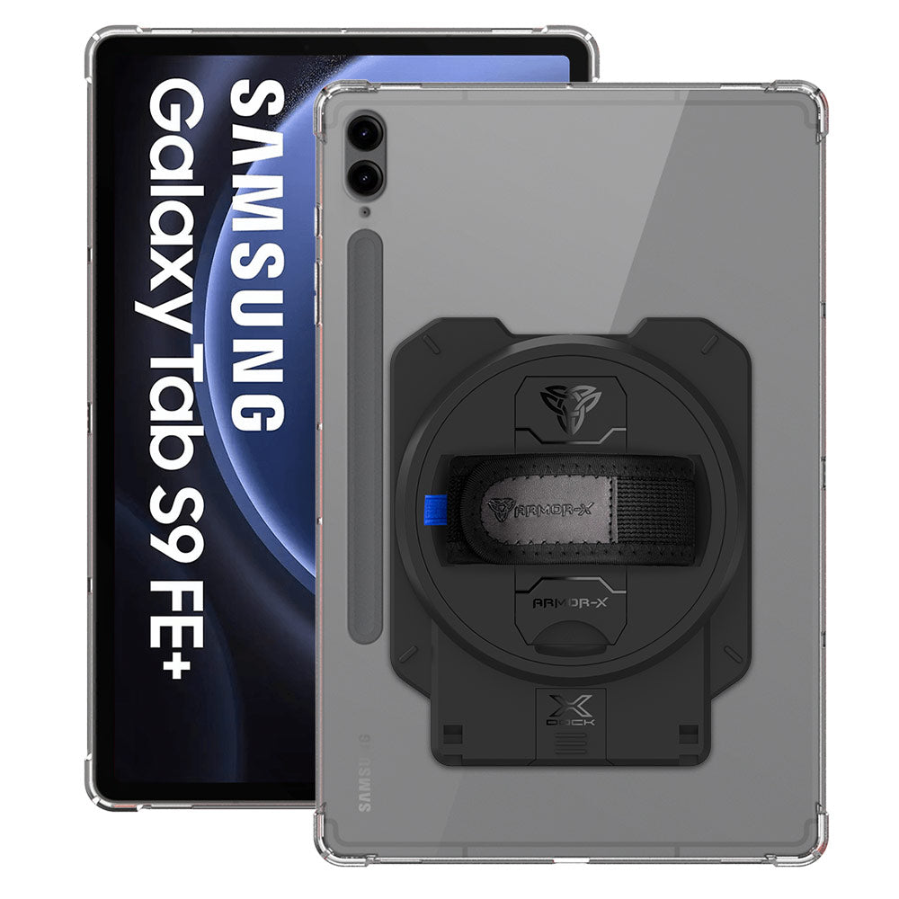 ARMOR-X Samsung Galaxy Tab S9 FE+ S9 FE Plus SM-X610 / X616B 4 corner protection case with X-DOCK modular eco-system.