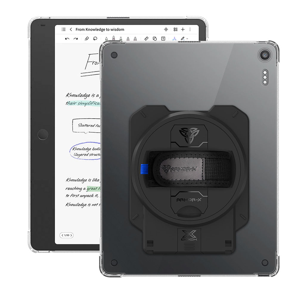 ARMOR-X TCL Note A1 NxtPaper (11.5") 4 corner protection case with X-DOCK modular eco-system.
