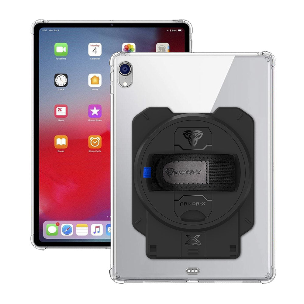 ARMOR-X iPad Pro 11 2018 4 corner protection case with X-DOCK modular eco-system.