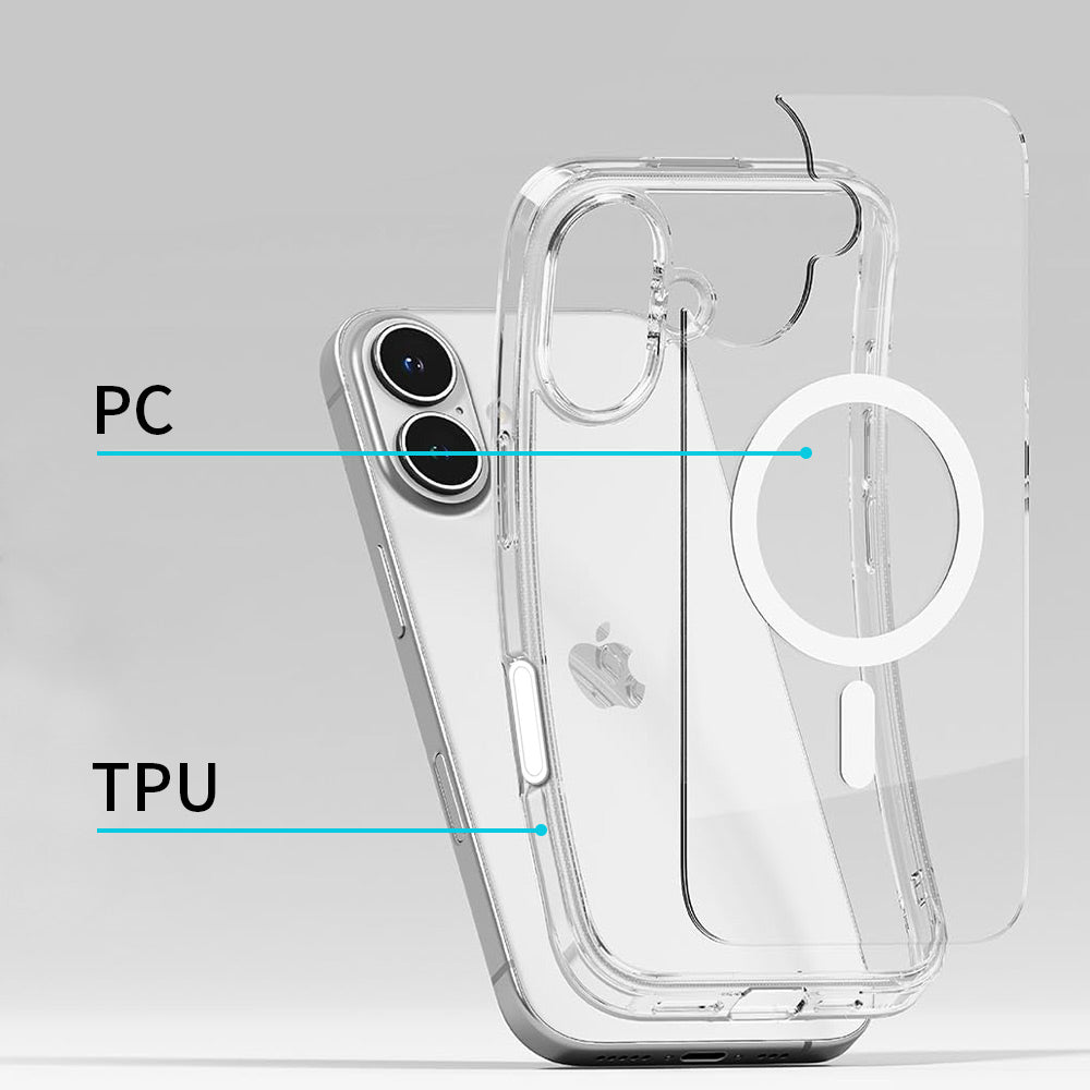 ZMN-IPH-16 | iPhone 16 | Clear Protective Case with MagSafe & Camera Control Button