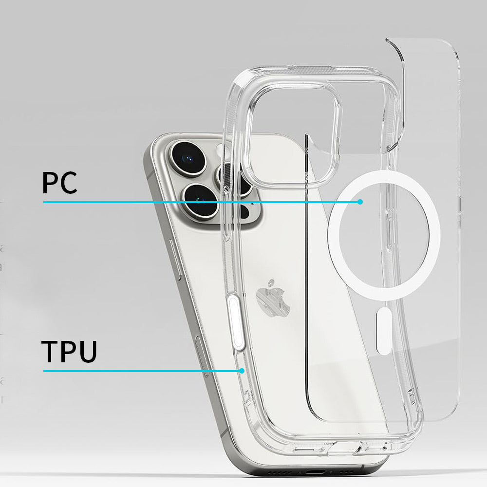 ZMN-IPH-16PMX | iPhone 16 Pro Max | Clear Protective Case with MagSafe & Camera Control Button