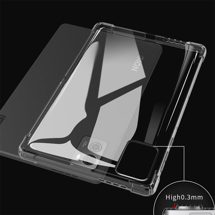 Raised edges lift the screen and camera lens off the surface to prevent damaging.