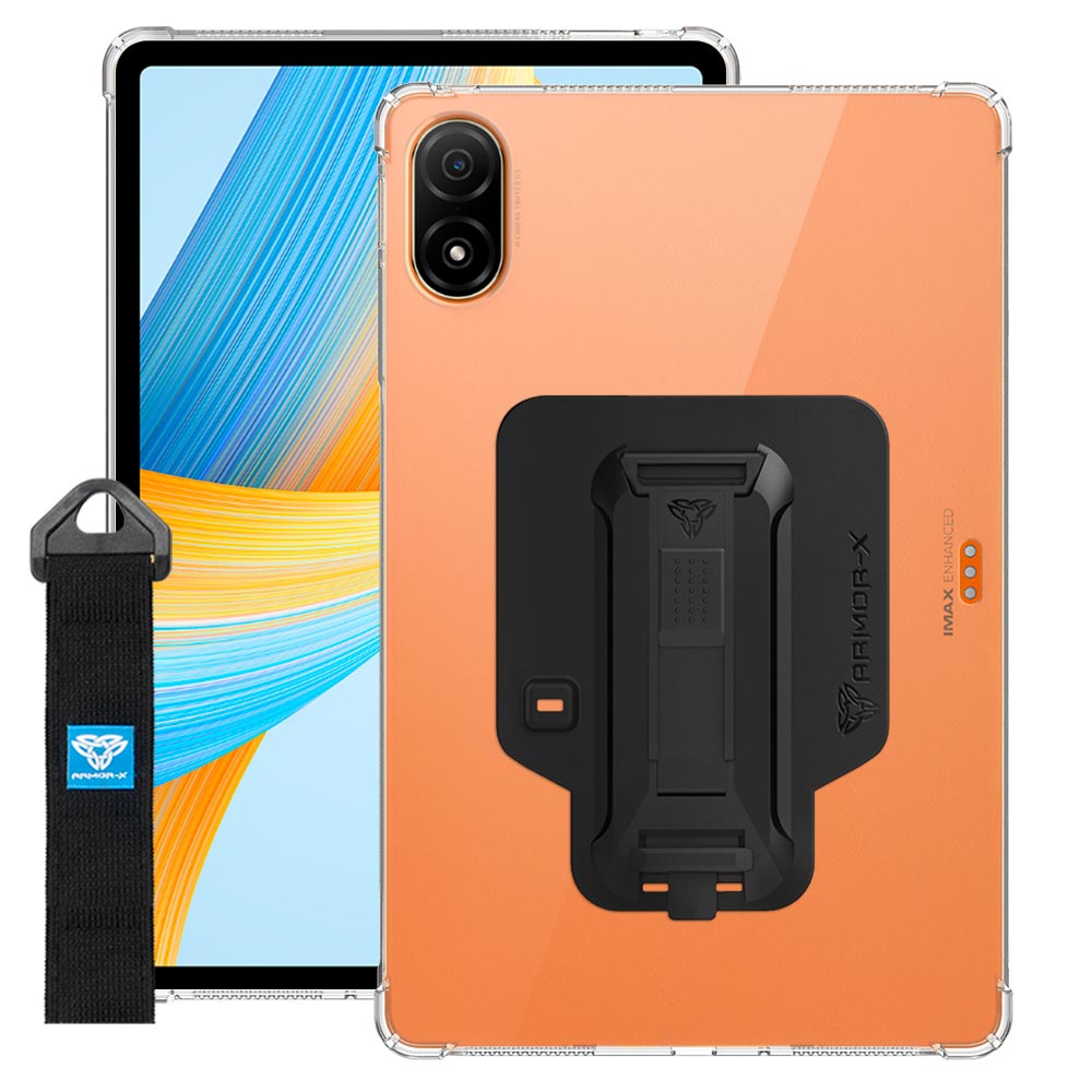 ZXS-HR-V8PRO | Honor Pad V8 Pro ( ROD-W09 ) | 4 corner protection case w/ hand strap kick stand & X-mount
