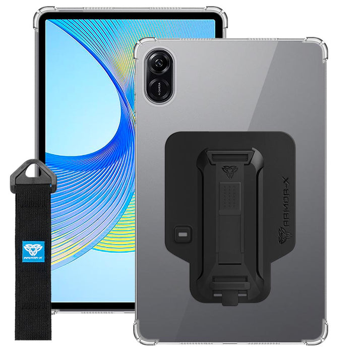 ZXS-HR-X9 | Honor Pad X8 Pro | 4 corner protection case w/ hand strap kick stand & X-mount