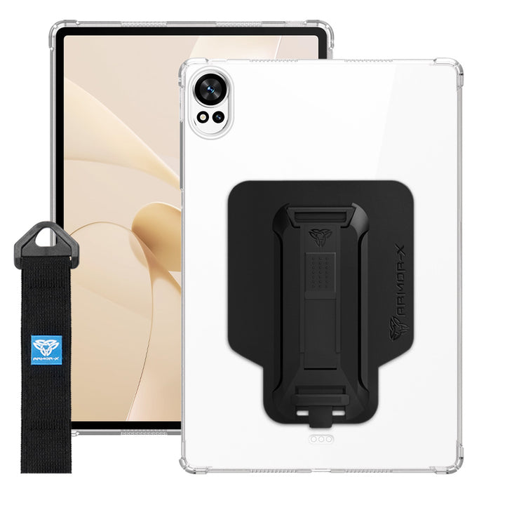 ARMOR-X Huawei MatePad 12 X BKY-W09 shockproof case, impact protection cover with hand strap and kick stand. One-handed design for your workplace.