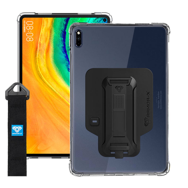 ZXS-HW-MTPP-MRX | Huawei MatePad Pro 10.8 2019 MRX-W09/W19 MRX-AL09/19 | 4 corner protection case w/ hand strap kick stand & X-mount