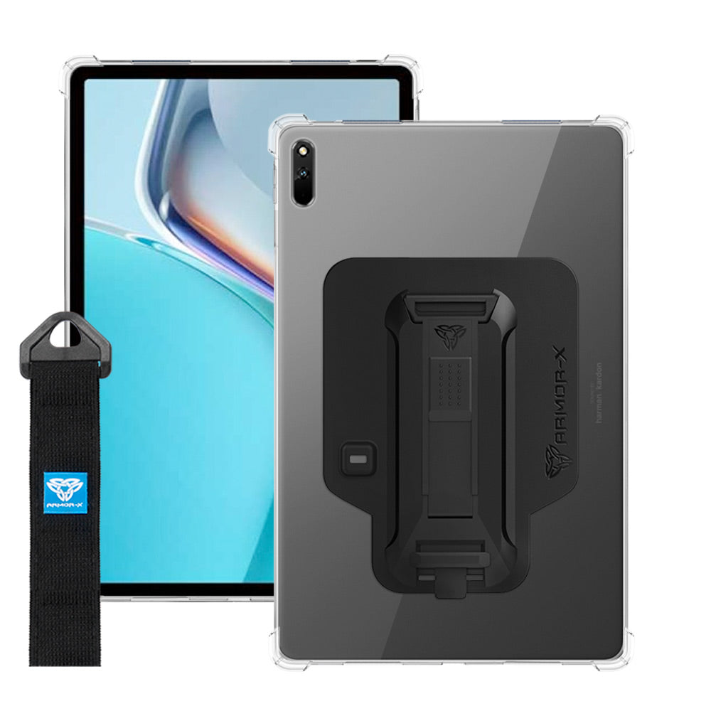 ZXS-HW-MTP_DBY | Huawei MatePad 11 (2021) DBY-W09 | 4 corner protection case w/ hand strap kick stand & X-mount