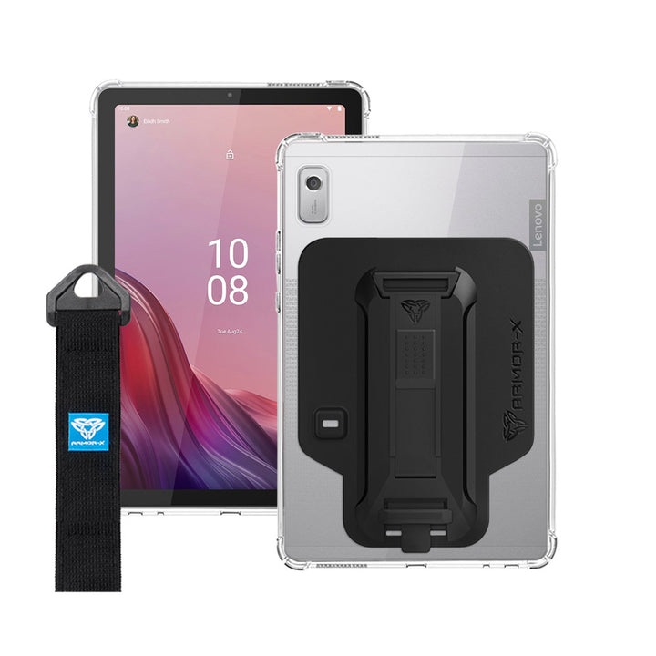 ZXS-LN-M9 | Lenovo Tab M9 TB310 | 4 corner protection case w/ hand strap kick stand & X-mount