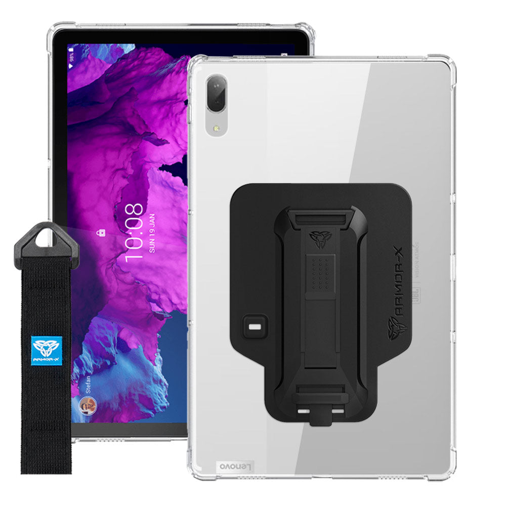 ZXS-LN-P11PRO | Lenovo Tab P11 Pro TB-J706 | 4 corner protection case w/ hand strap kick stand & X-mount