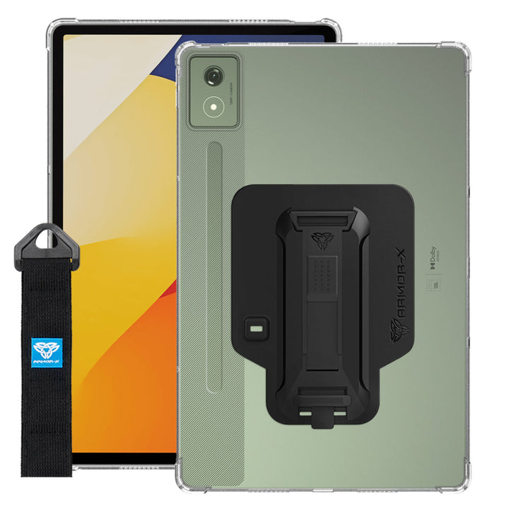 ZXS-LN-TB373 | Motorola Moto Pad 60 Pro | 4 corner protection case w/ hand strap kick stand &amp; X-mount