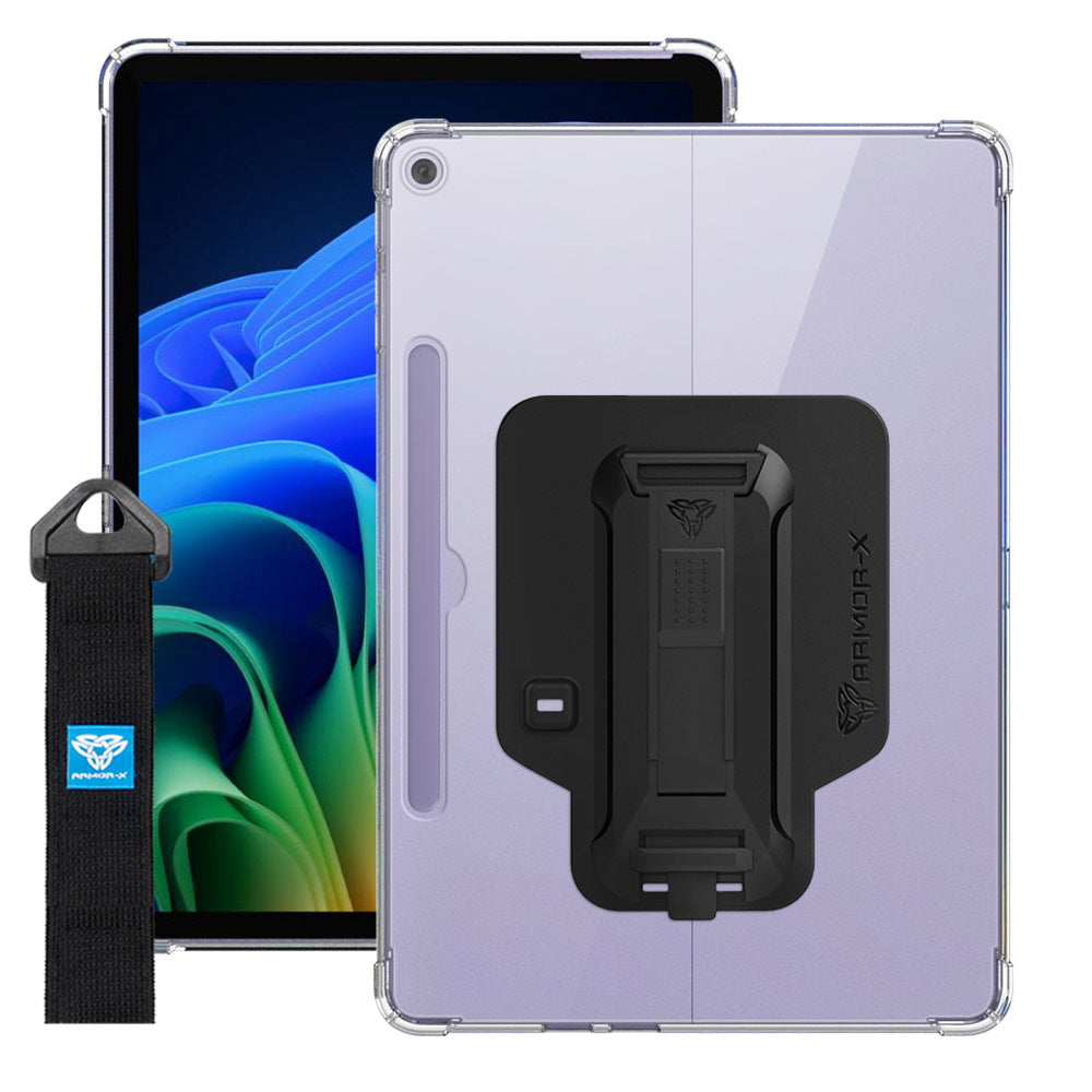 ZXS-MS-SFPR12 | Microsoft Surface Pro 12-inch Copilot+ PC | 4 corner protection case w/ hand strap kick stand & X-mount