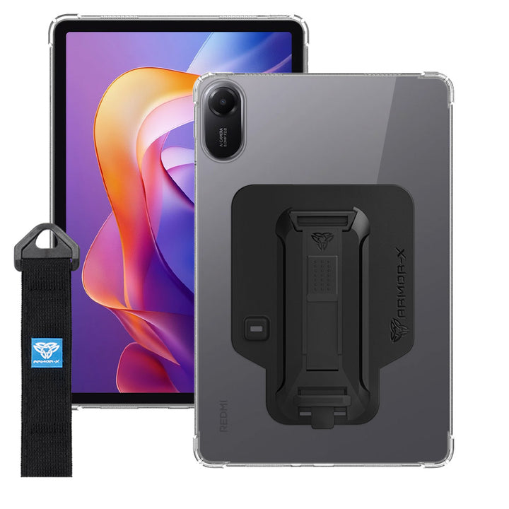 ZXS-Mi-RMP2 | Xiaomi Redmi Pad 2 | 4 corner protection case w/ hand strap kick stand & X-mount