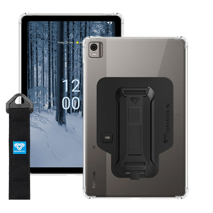 ZXS-NK-T21 | Nokia T21 | 4 corner protection case w/ hand strap kick stand & X-mount