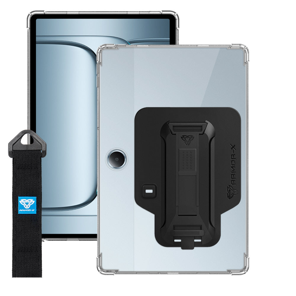 ZXS-PL-LITE1 | OnePlus Pad Lite | 4 corner protection case w/ hand strap kick stand & X-mount