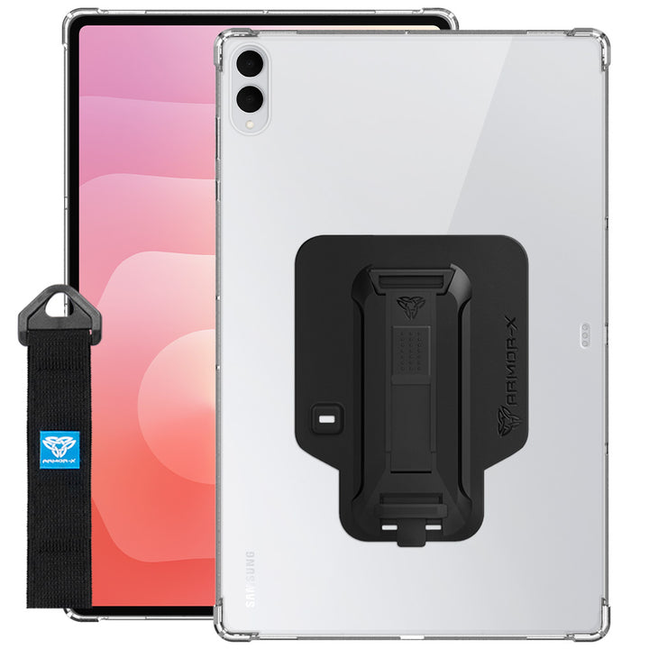 ZXS-SS-X930 | Samsung Galaxy Tab S11 Ultra SM-X930 / X936 | 4 corner protection case w/ hand strap kick stand & X-mount