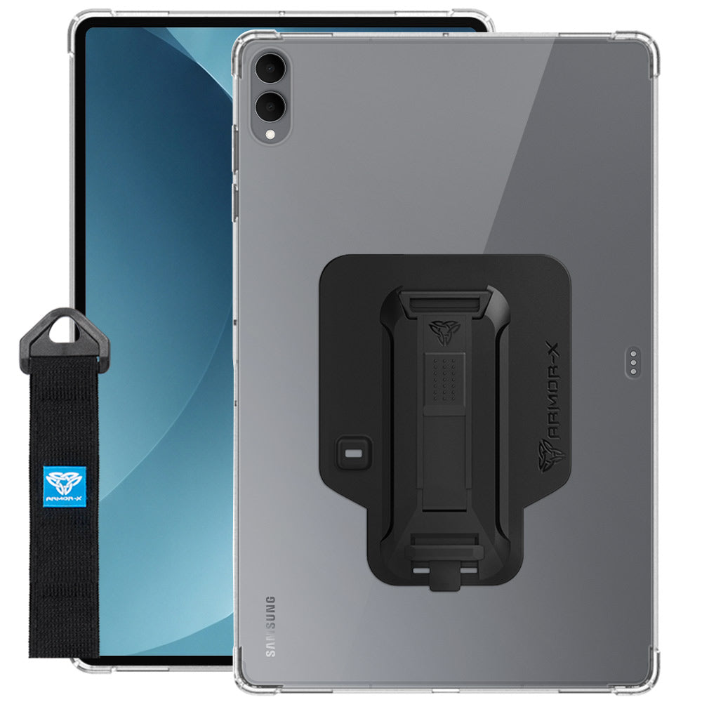 ZXS-SS-X940 | Samsung Galaxy Tab S12 Ultra SM-X940 / X946 | 4 corner protection case w/ hand strap kick stand &amp; X-mount
