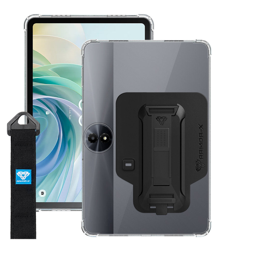 ZXS-TCL-11G2 | TCL Tab 11 Gen 2 (9491G) / TCL Tab 11 FE (9465X) / TCL NxtPaper 11 Gen 2 | 4 corner protection case w/ hand strap kick stand & X-mount