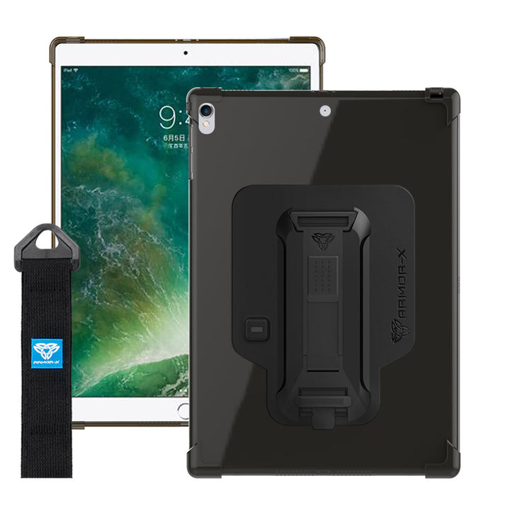 ZXS-iPad-PR3 | iPad air (3rd Gen.) 2019 | 4 corner protection case w/ hand strap kick stand & X-mount