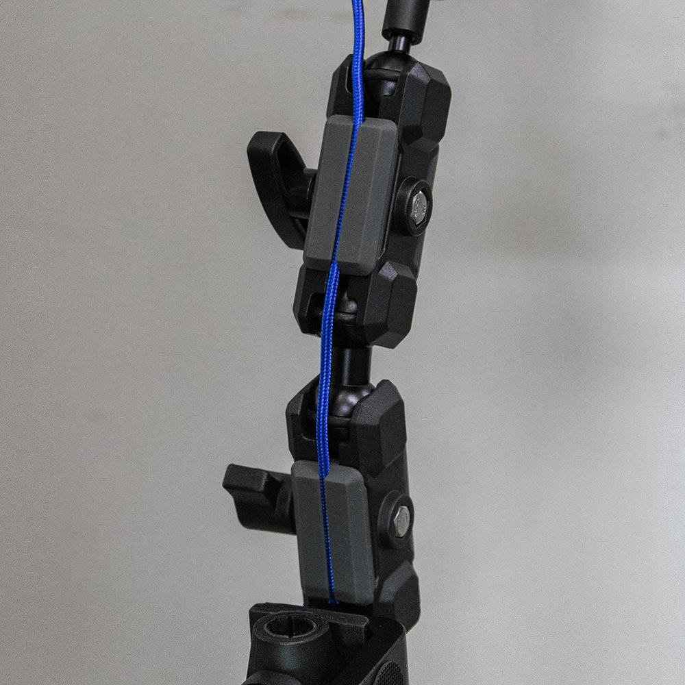 ARMOR-X Tough Spring Clamp Mount for phone. Cable management design provides the best solution for powering your device.