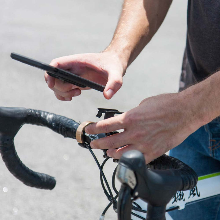 ARMOR-X iPhone 15 Pro Max Bike Mount, Phone Holder for Bike, Universal Cradle Bike Clamp, Handle bar mount, Stem mount, Smartphones Bicycle Holder.