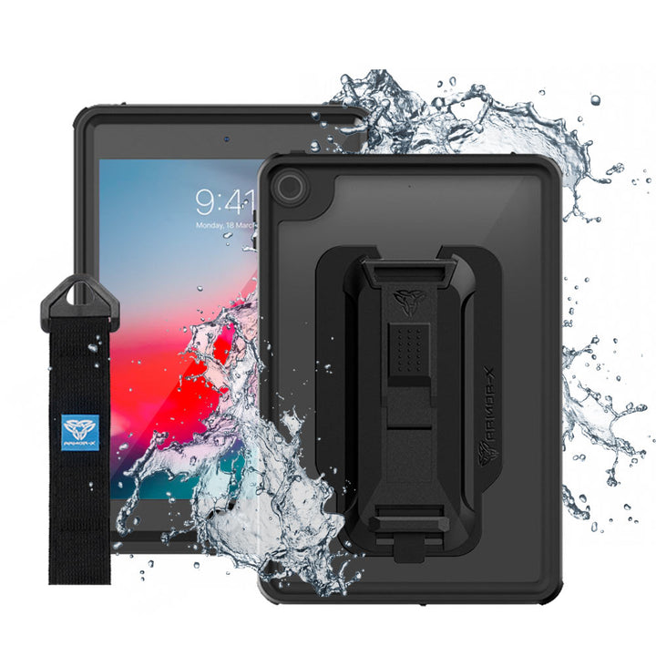 MXS-iPad-M5 | iPad Mini 5 | IP68 Waterproof Case With Handstrap & Kickstand & X-Mount