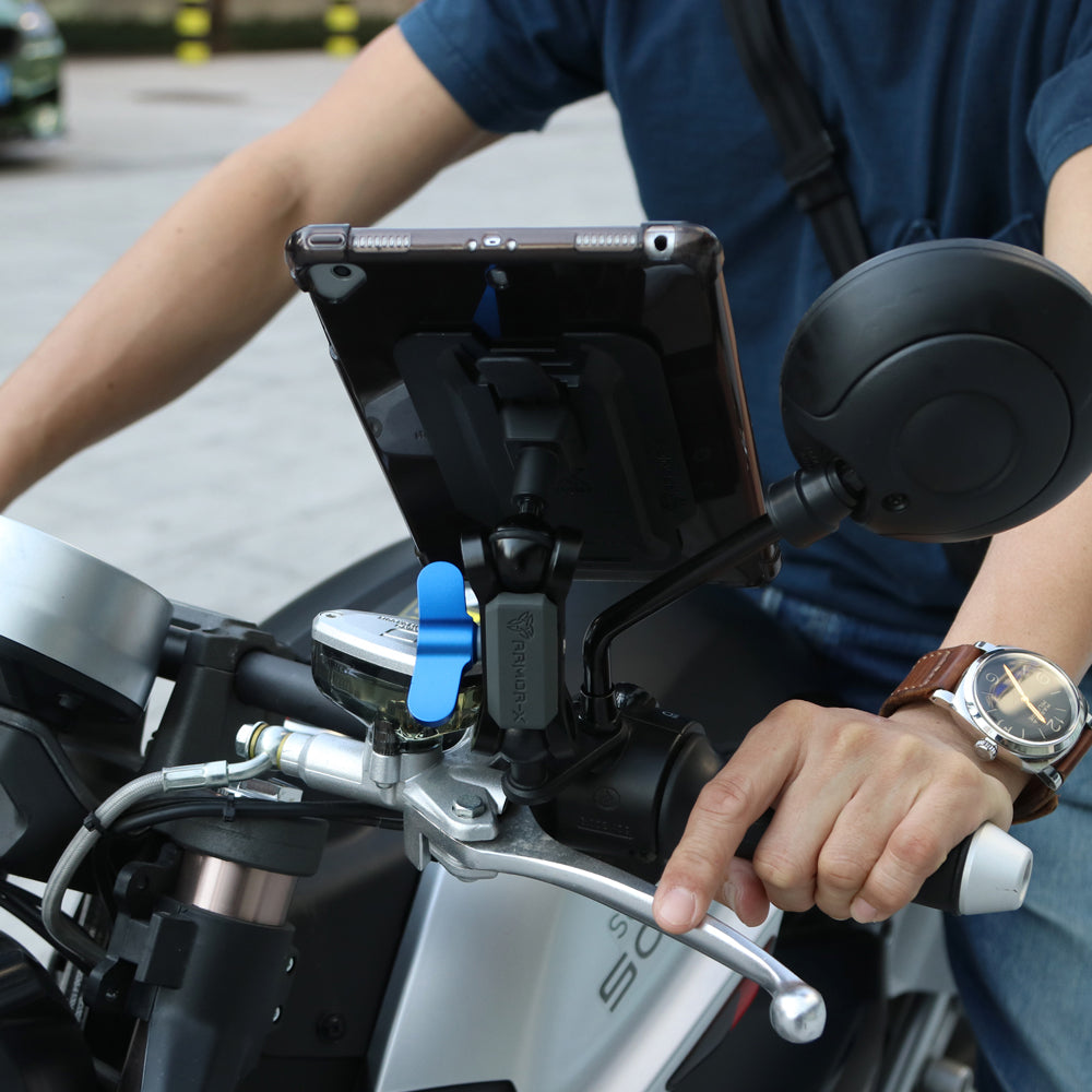 P20UT | Motorcycle Mirror Universal Mount | Design for Tablet