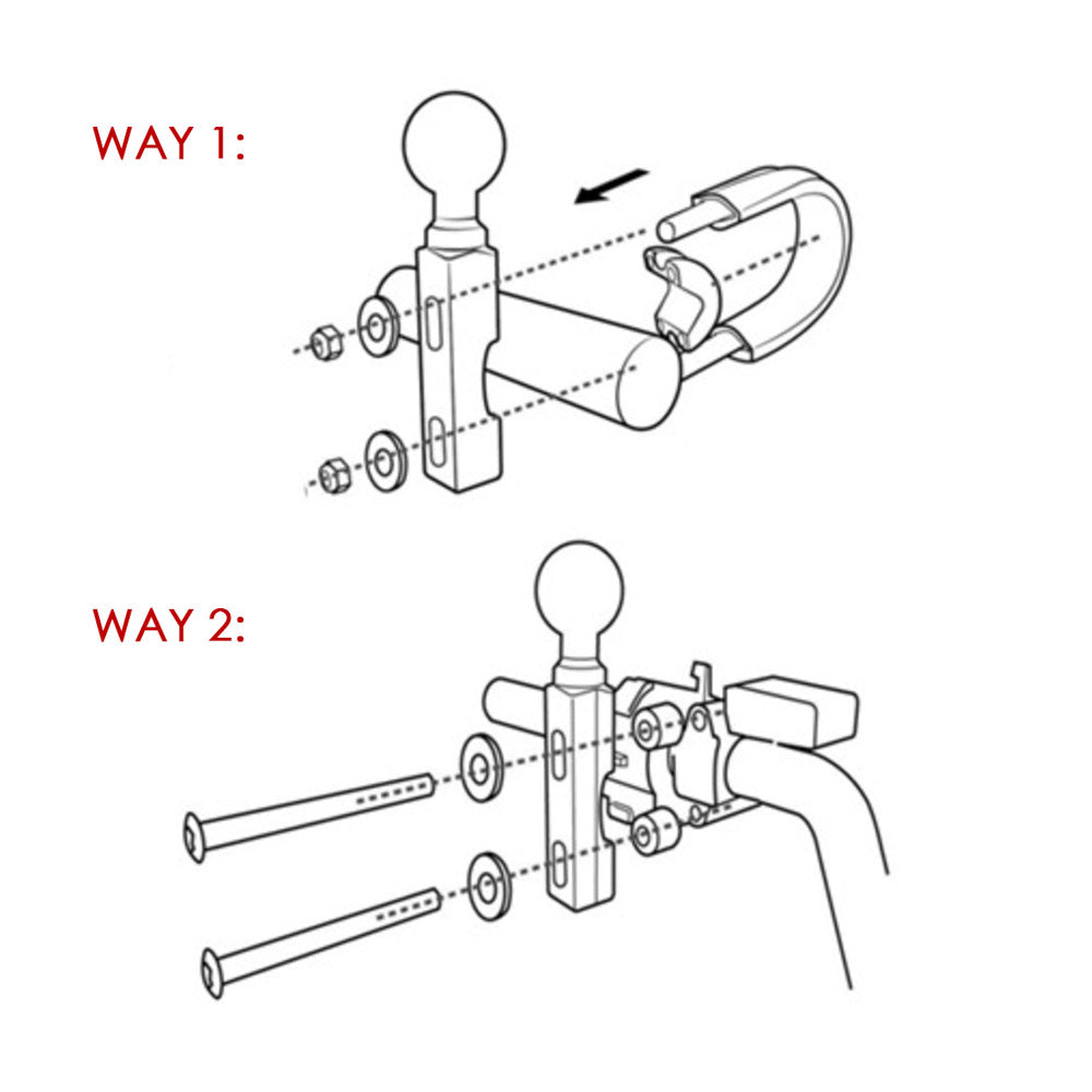 Motorcycle Brake / Clutch / Perch Mount | ONE-LOCK for Phone