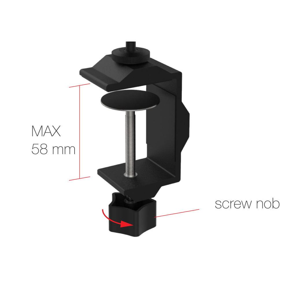 UMT-P3 | G-Clamp Universal Mount | Design for Tablet