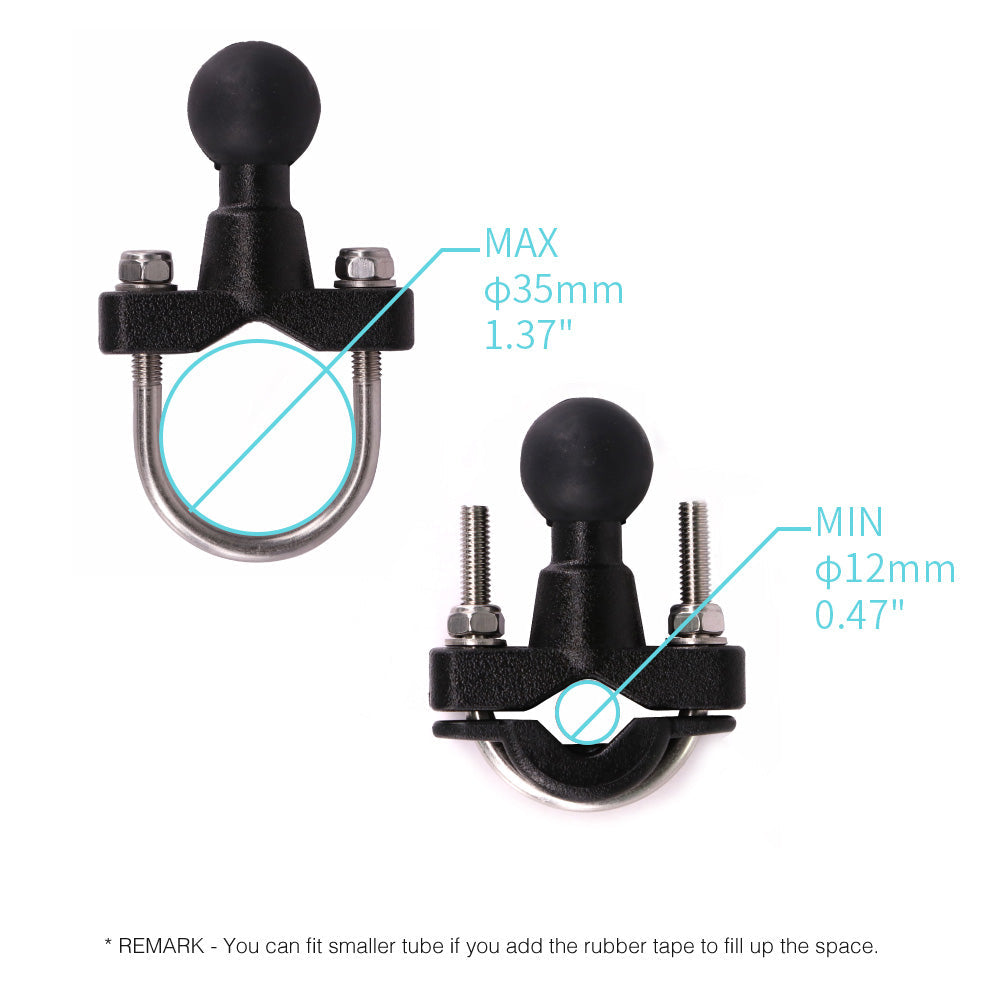 X-P9K | Heavy-Duty U-Bolt Bar Mount | ONE-LOCK for Phone