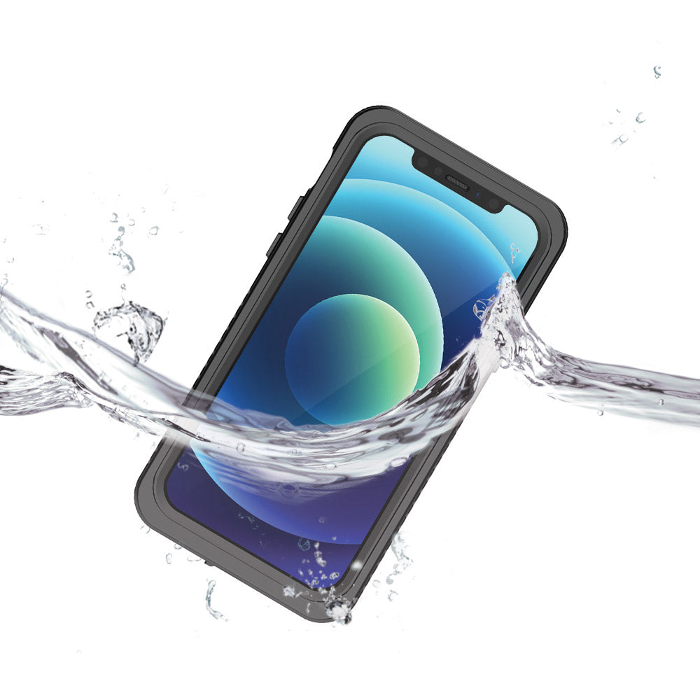 ARMOR-X iPhone 12 Pro Waterproof Case IP68 shock & water proof Cover. IP68 Waterproof with fully submergible to 6.6' / 2 meter.